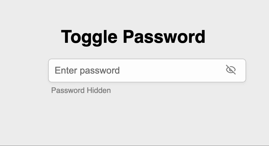 togglePassword