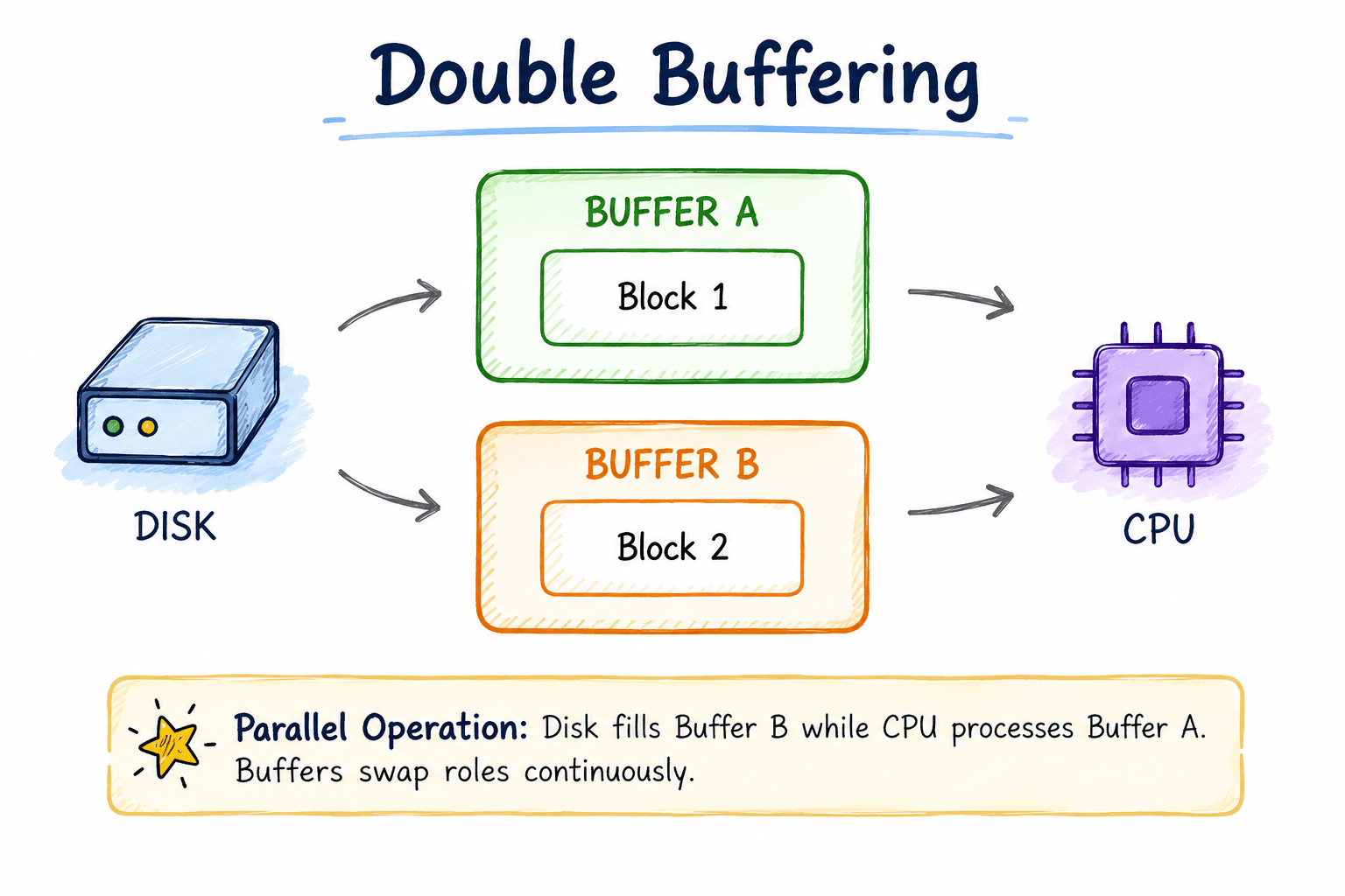 Double Buffering Diagram