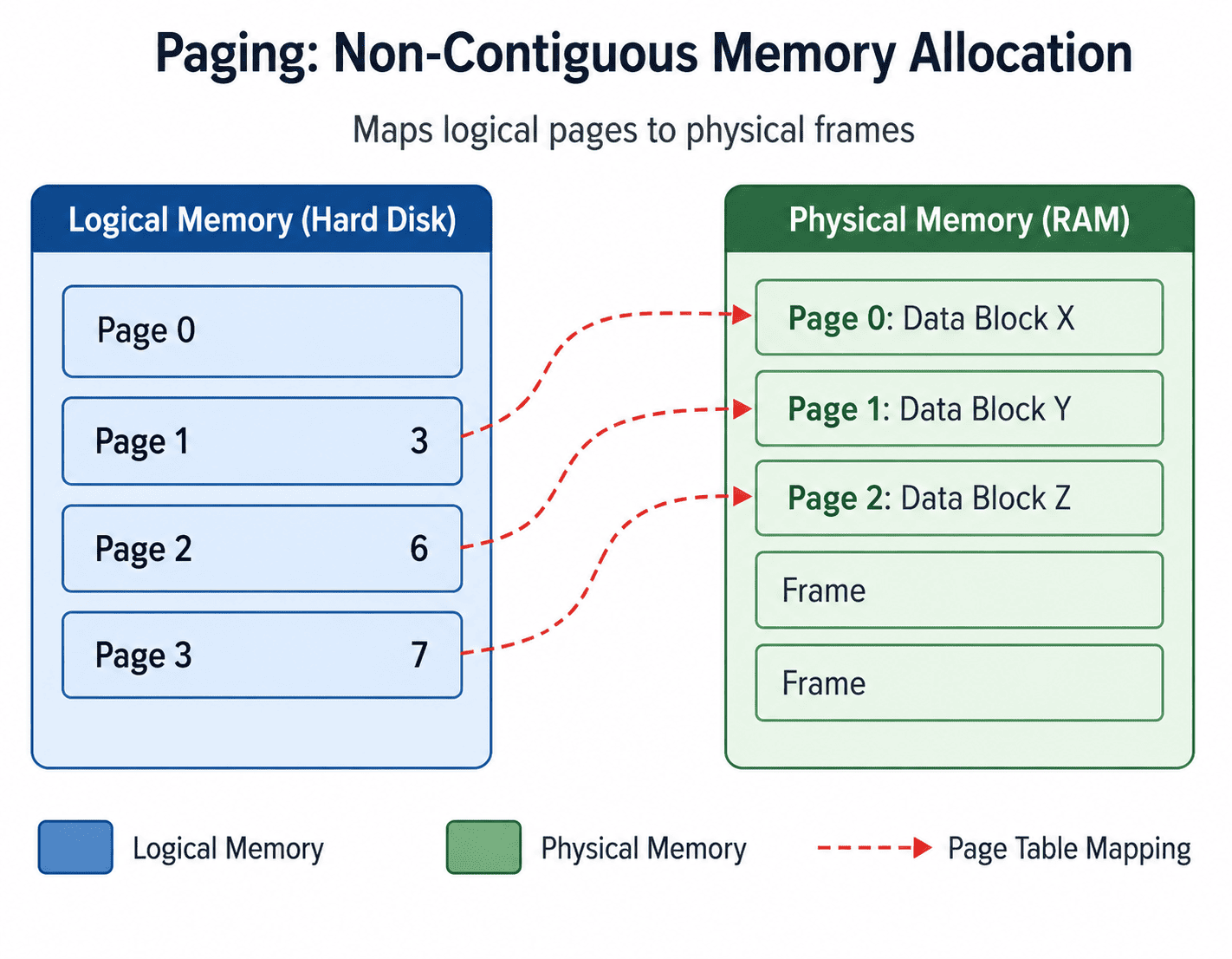 Paging Memory Layout Diagram